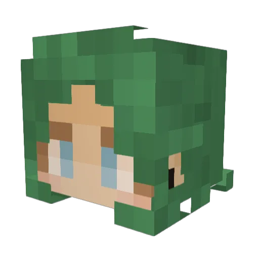 All1um_ Minecraft avatar head, 3D render