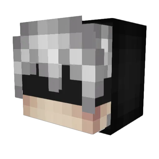 AllBlackBenz Minecraft avatar head, 3D render
