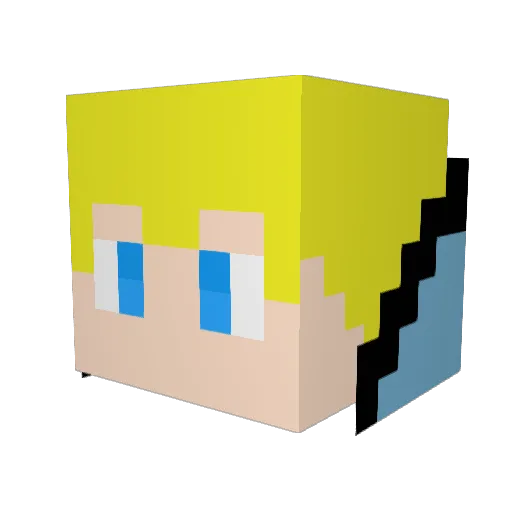 AllCalculatedIT Minecraft avatar head, 3D render