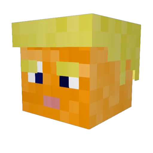 AllDeezNugz Minecraft avatar head, 3D render