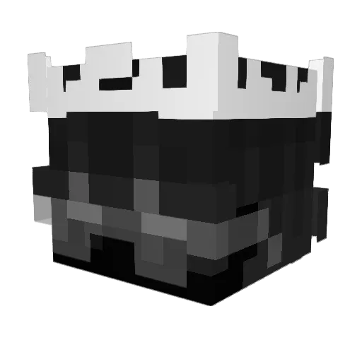 AllExWolchota Minecraft avatar head, 3D render