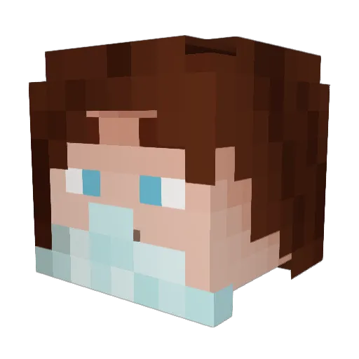 AllFatherAsatru Minecraft avatar head, 3D render