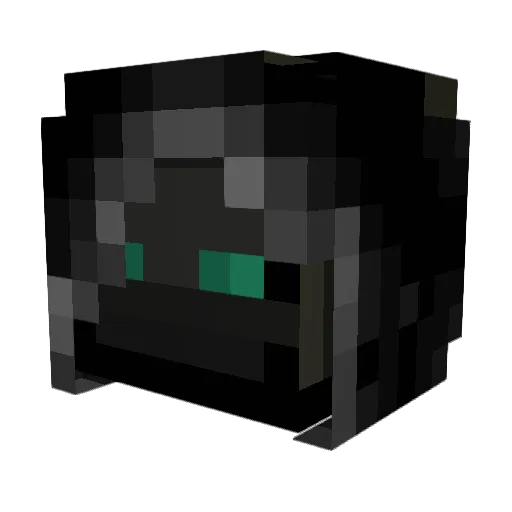 AllGearNoSkill Minecraft avatar head, 3D render