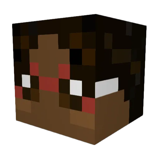 AllHailQueen Minecraft avatar head, 3D render