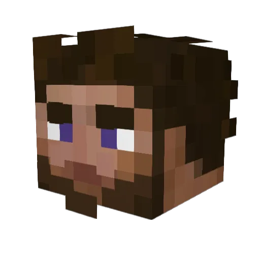 AllLeaks Minecraft avatar head, 3D render