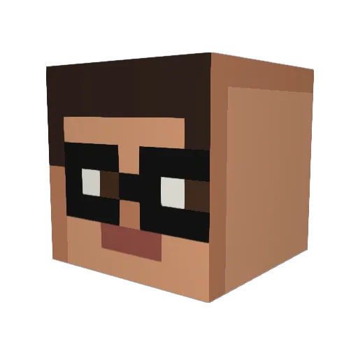 AllMightyElmo Minecraft avatar head, 3D render