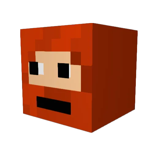 AllMightyWalrus Minecraft avatar head, 3D render