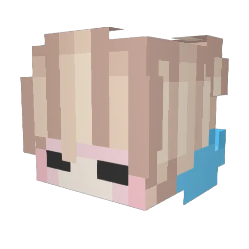 AllO_o Minecraft avatar head, 3D render