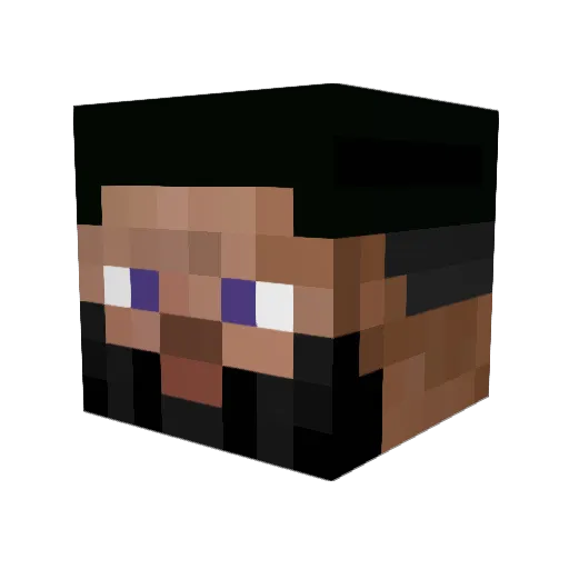 AllOkayJM Minecraft avatar head, 3D render