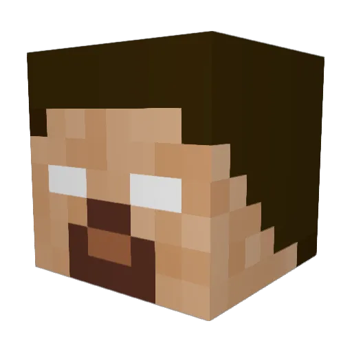 AllStar973 Minecraft avatar head, 3D render