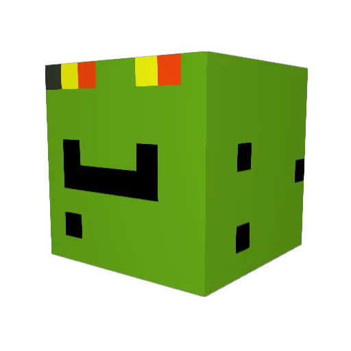 AllStar_Pickle Minecraft avatar head, 3D render