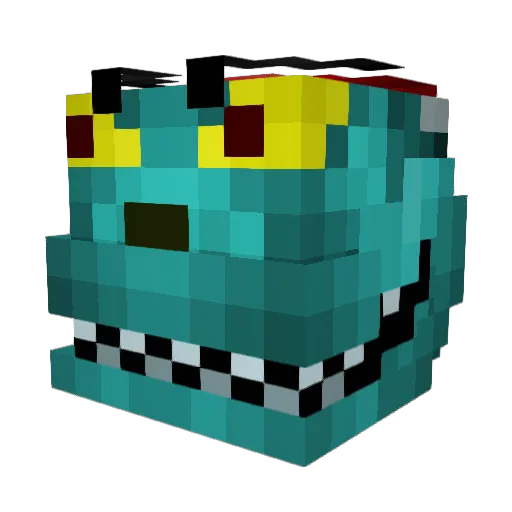 AllTerrain Minecraft avatar head, 3D render