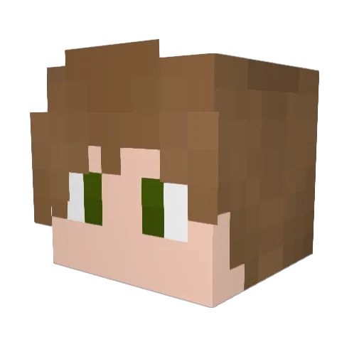 AllTheVibes Minecraft avatar head, 3D render