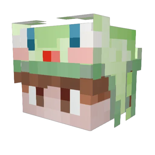AllThingsZany Minecraft avatar head, 3D render