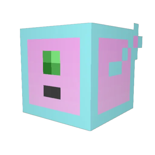 AllTimeWhat18 Minecraft avatar head, 3D render