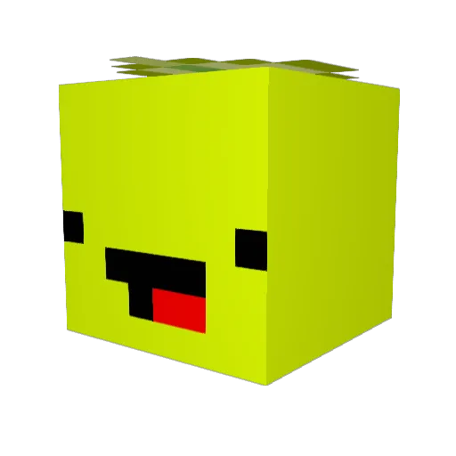 AllTimeYoshi Minecraft avatar head, 3D render