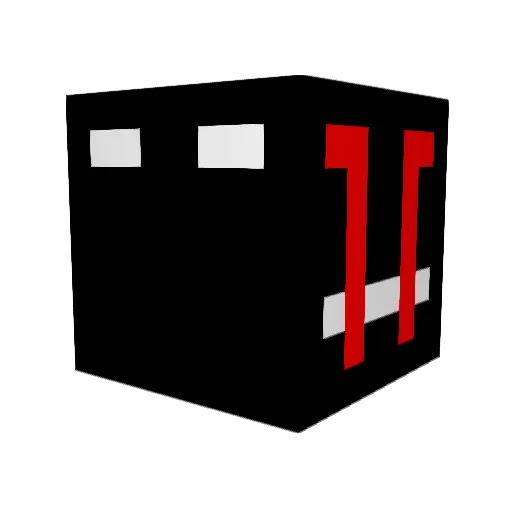 All_God Minecraft avatar head, 3D render