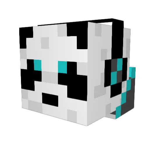 All_Qyzo Minecraft avatar head, 3D render