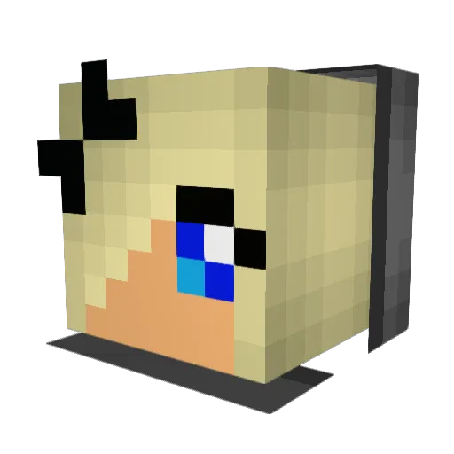 All_me1223 Minecraft avatar head, 3D render