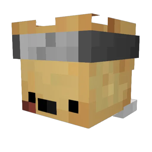 AllahYok Minecraft avatar head, 3D render