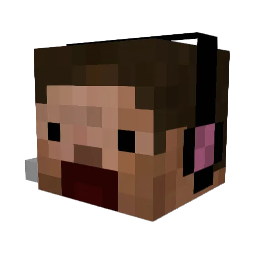 AllahunterAyri Minecraft avatar head, 3D render