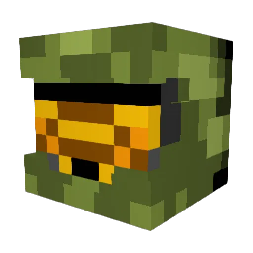 Allahzi11a Minecraft avatar head, 3D render