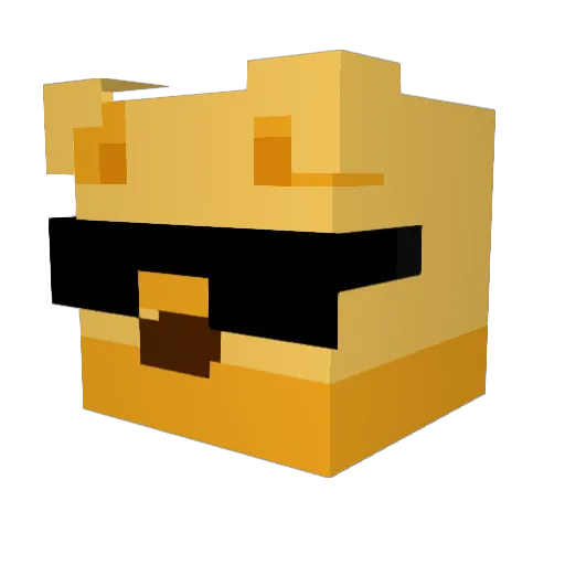 AllanMSYT Minecraft avatar head, 3D render