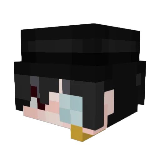 AllanStrat Minecraft avatar head, 3D render