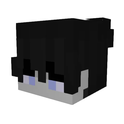 Allaneee Minecraft avatar head, 3D render
