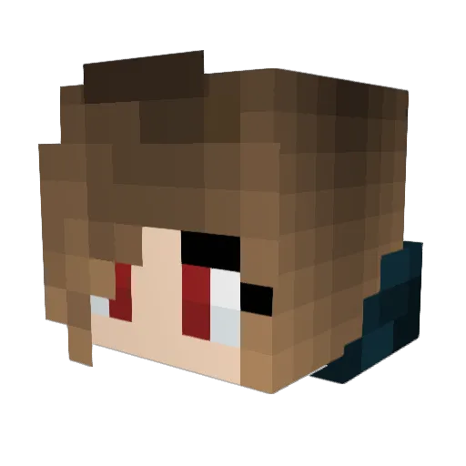 Allapi Minecraft avatar head, 3D render