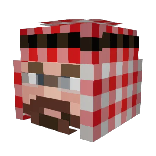Allasz_ Minecraft avatar head, 3D render