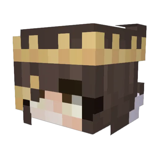 Allaya_Sent Minecraft avatar head, 3D render