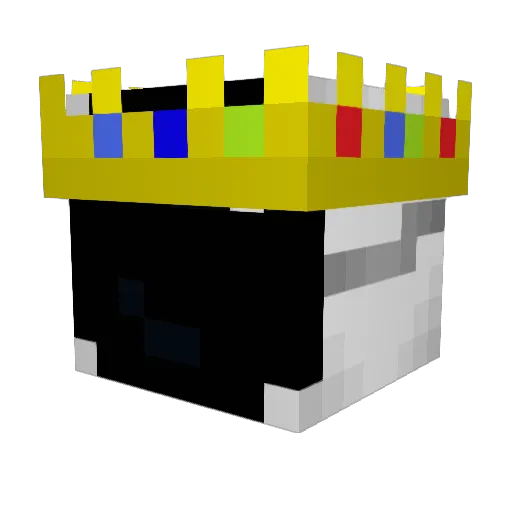 Allcny Minecraft avatar head, 3D render