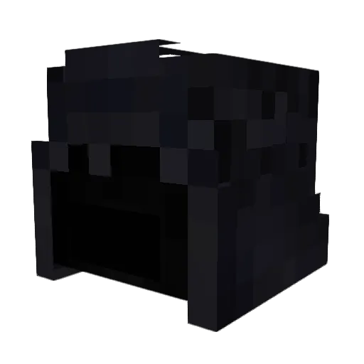 Allconine Minecraft avatar head, 3D render