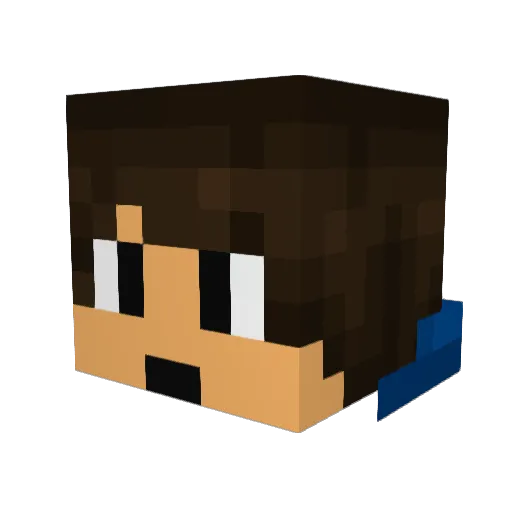 AlleBoy00 Minecraft avatar head, 3D render