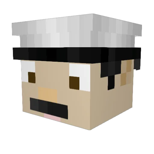 AlleLuL123 Minecraft avatar head, 3D render