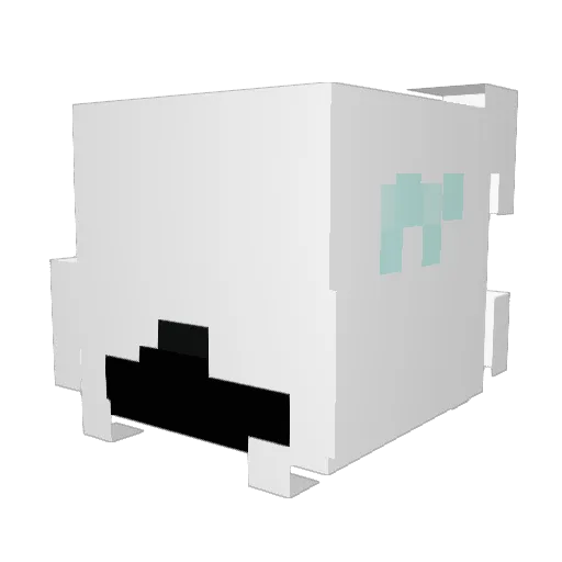 AlleaNM Minecraft avatar head, 3D render