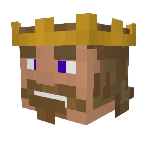 Alleekes Minecraft avatar head, 3D render