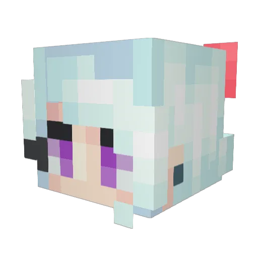 Alleg Minecraft avatar head, 3D render