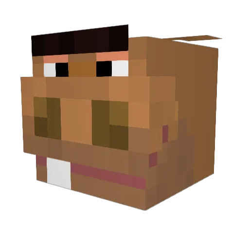 AllegedCar90790 Minecraft avatar head, 3D render