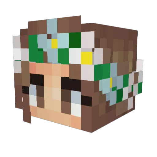 AllelyStrxke Minecraft avatar head, 3D render