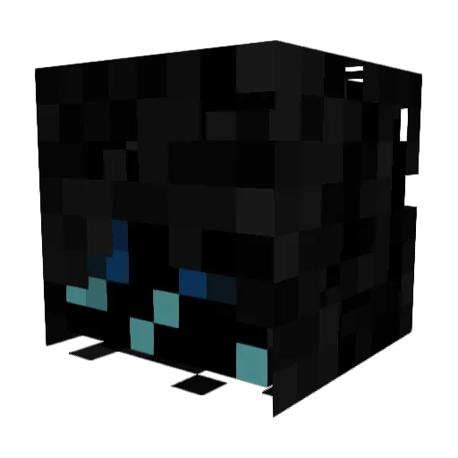 Allemon Minecraft avatar head, 3D render