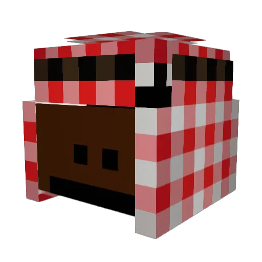 AllenLovesAllah Minecraft avatar head, 3D render