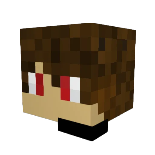AllenPlays24 Minecraft avatar head, 3D render