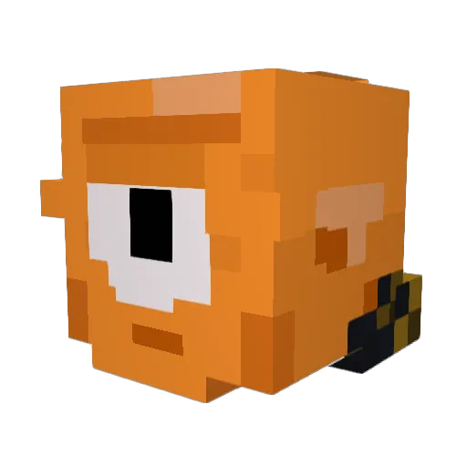 AllenTheUnopan Minecraft avatar head, 3D render