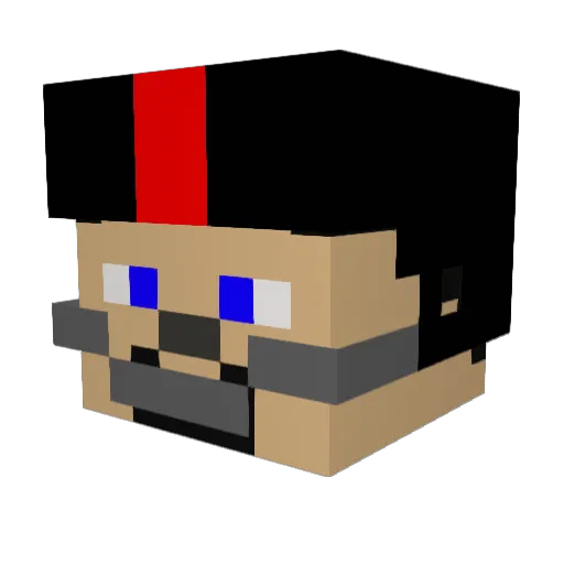 Allenisnotgay Minecraft avatar head, 3D render