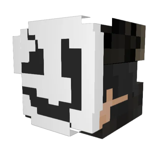 Allensnoop Minecraft avatar head, 3D render