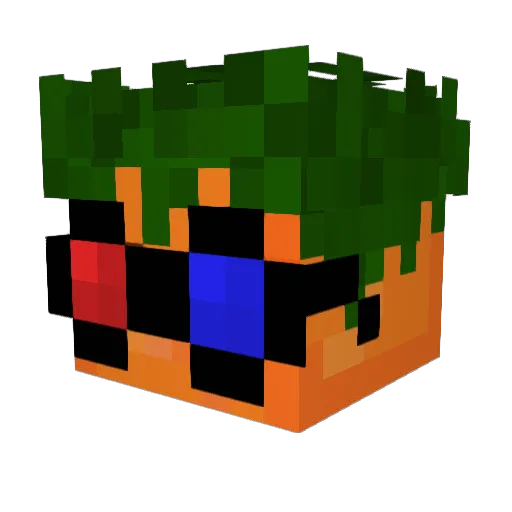 AllergienTom Minecraft avatar head, 3D render