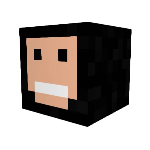 Allerlander Minecraft avatar head, 3D render