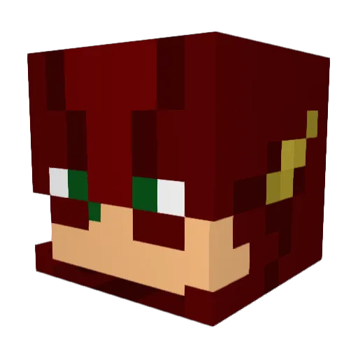 AllesMois Minecraft avatar head, 3D render